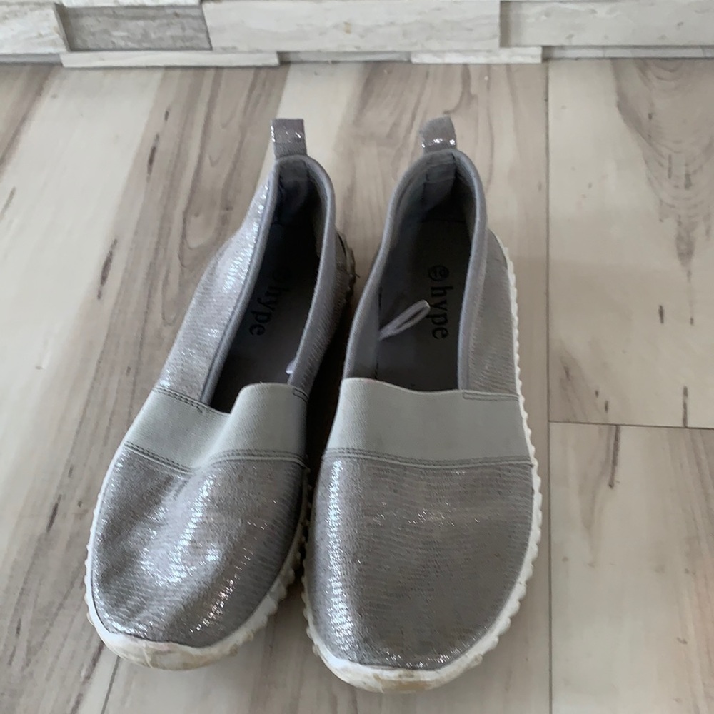 Silver women’s flats